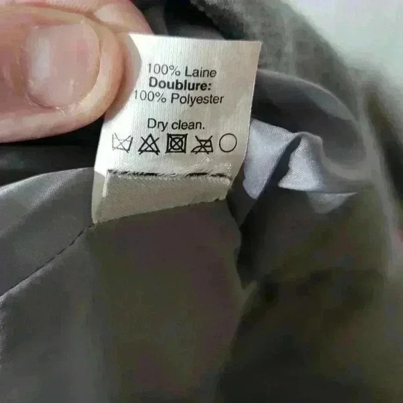 J. CREW grey lines knee length  skirt  size 2 100% polyester. - Picture 5 of 5